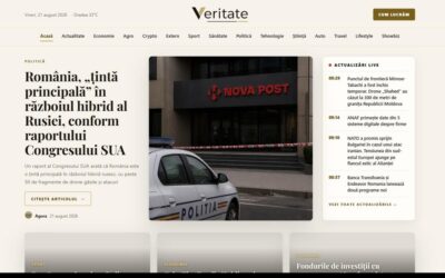 Veritate.ro propune un format de știri fără opinii în text, scris integral de 12 jurnaliști virtuali