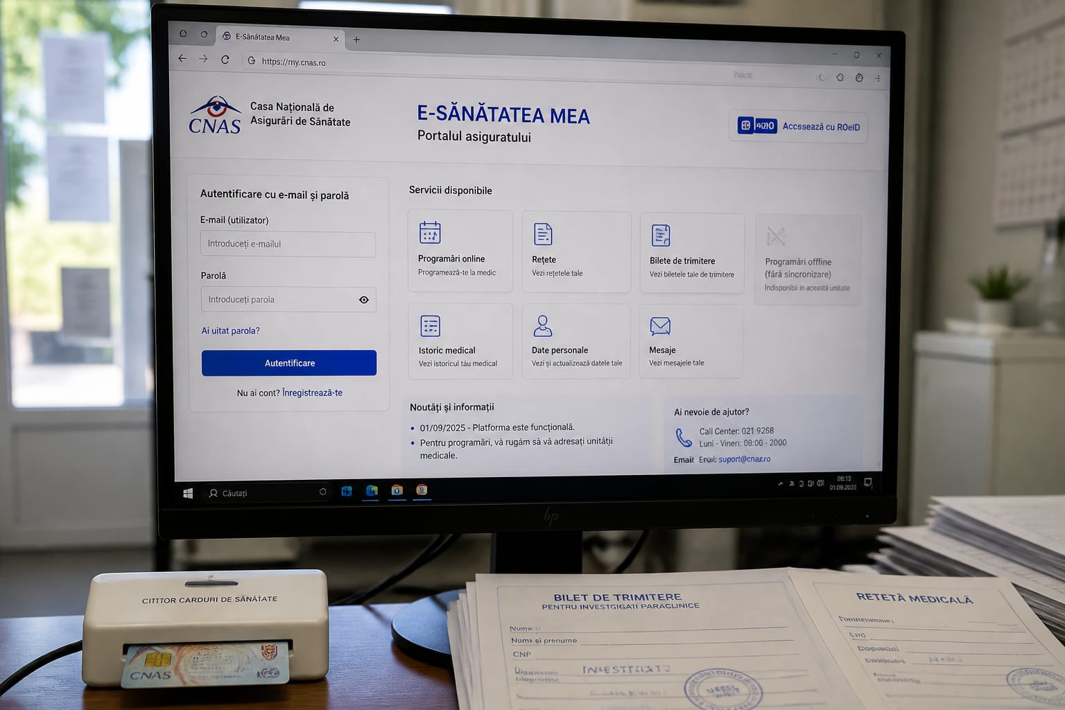 Platforma E-Sănătatea Mea se lansează la 1 septembrie: ce trebuie să știe pacienții despre acces și programări
